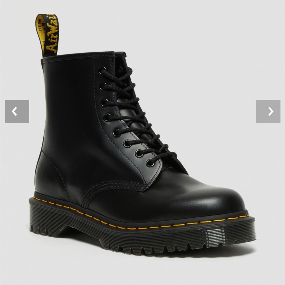 Doc martens 1460 bex smooth leather platform boots Black platform doc marten